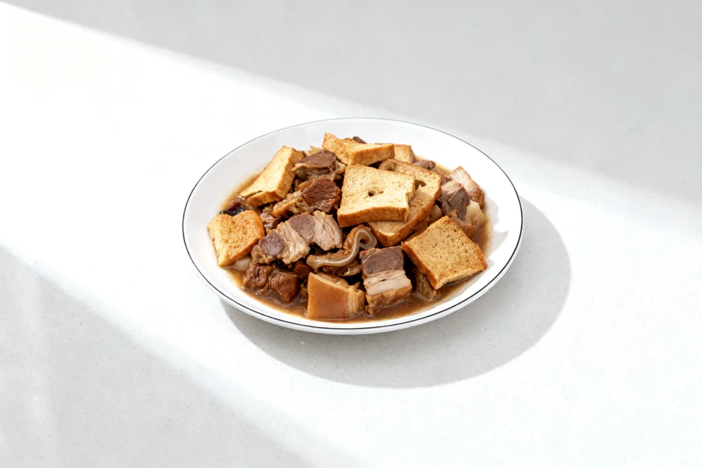 Offal stew with bread from Beijing
