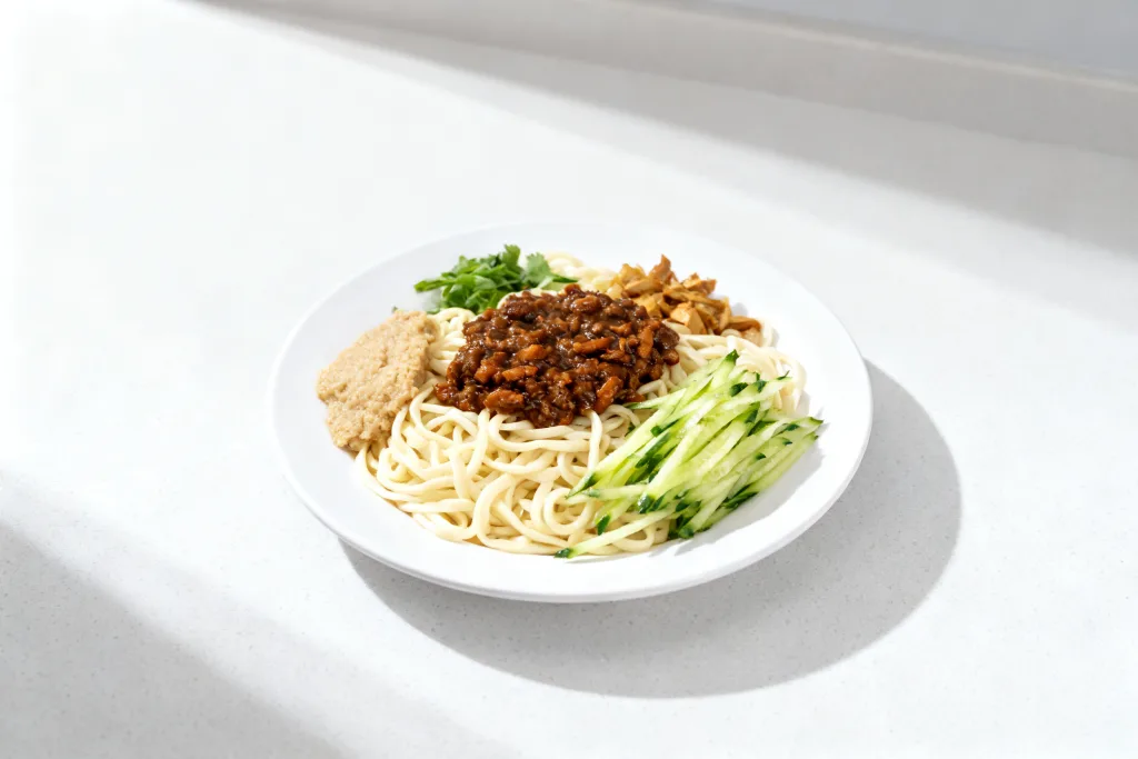 Zhajiangmian (Fried Sauce Noodles)