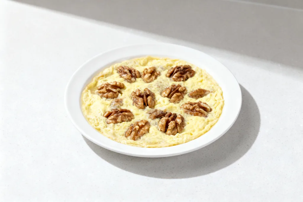 Linhai Walnut Egg Custard (He Tao Tiao Dan)