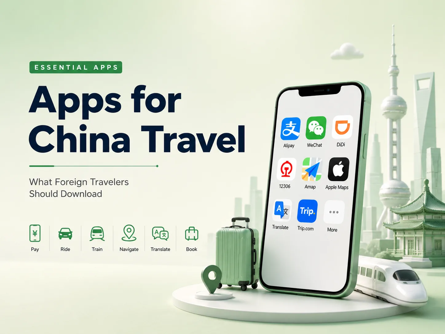 Essential apps for China travel for foreign travelers