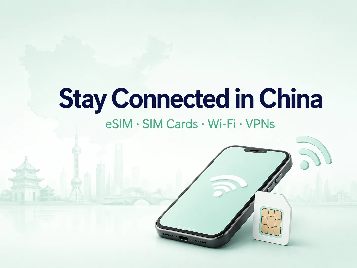 How to stay connected in China using an eSIM, SIM card and mobile internet