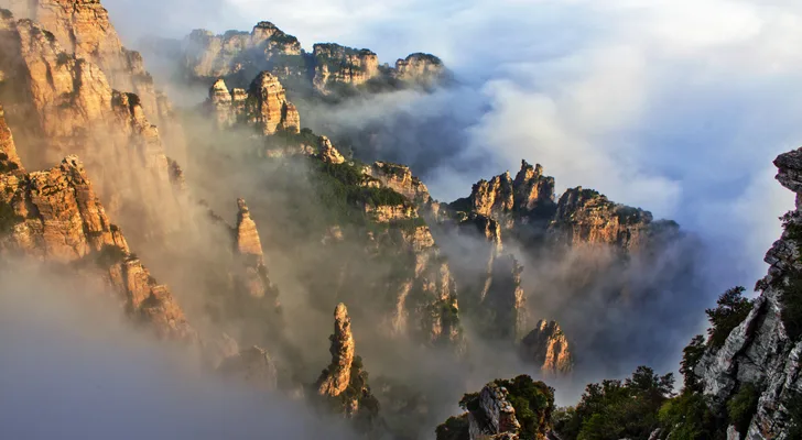 Mount Baishi in Baoding