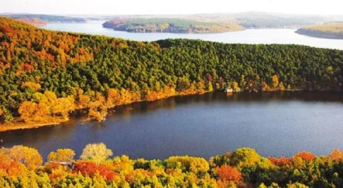 Jingyuetan scenic area in Changchun